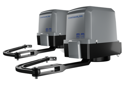 Außentorantriebskit für Flügeltore inkl. Infrarot Lichtschranken-Set und 2 Design- Handsender