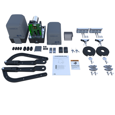 Außentorantriebskit für Flügeltore inkl. Infrarot Lichtschranken-Set und 2 Design- Handsender