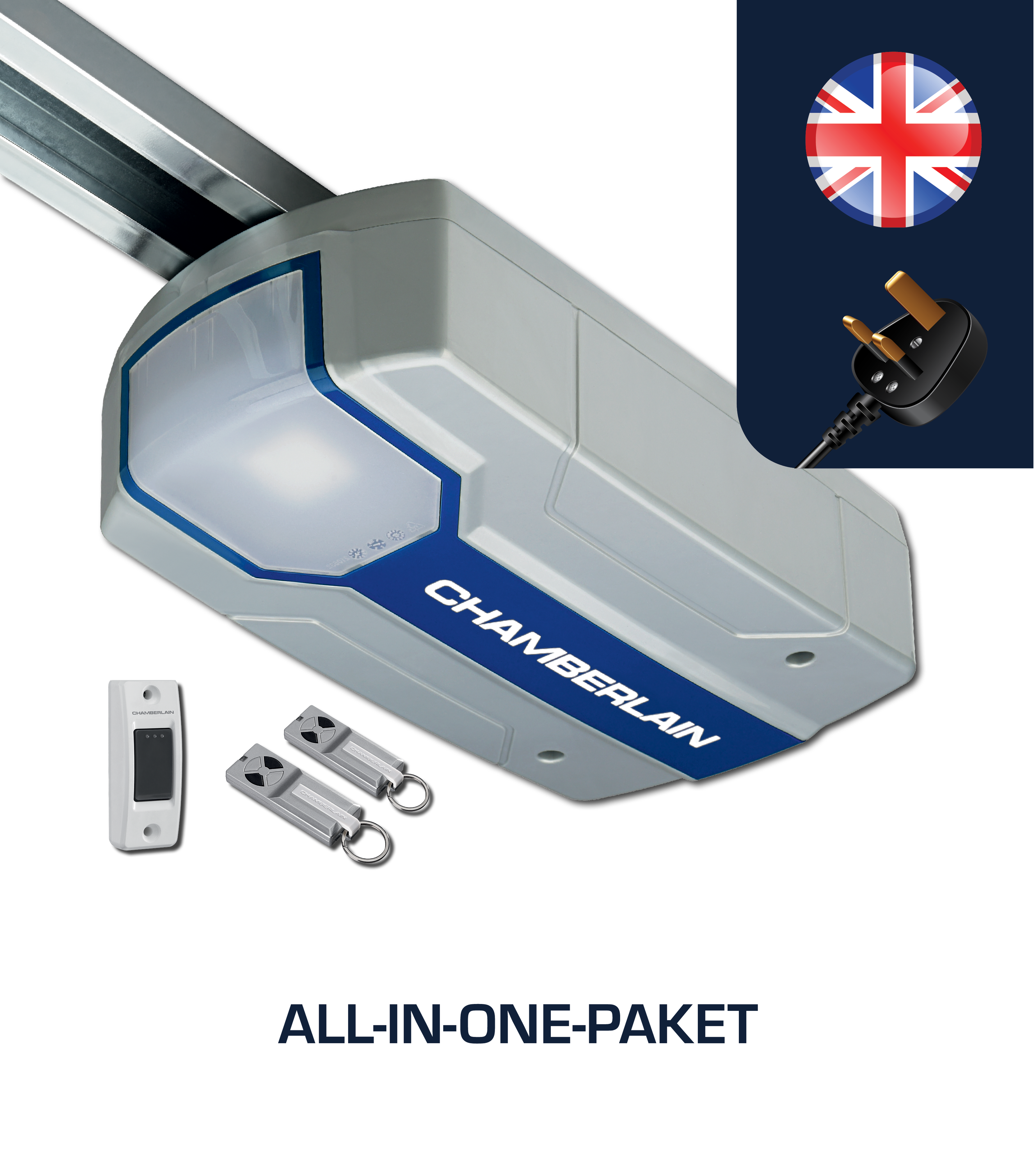 Garage Door Operator Comfort ML700EVGB with UK Plug – for doors up to max. 90 kg
